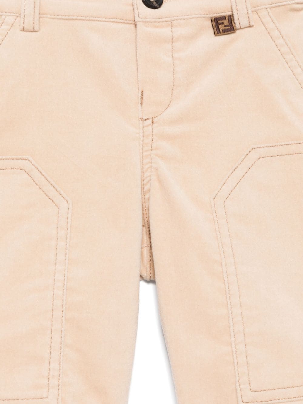 Shorts beige para bebe de la marca Fendi Kids