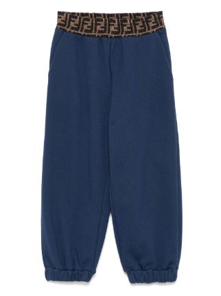 Pantalones de chándal con logo FF estampado Fendi Kids