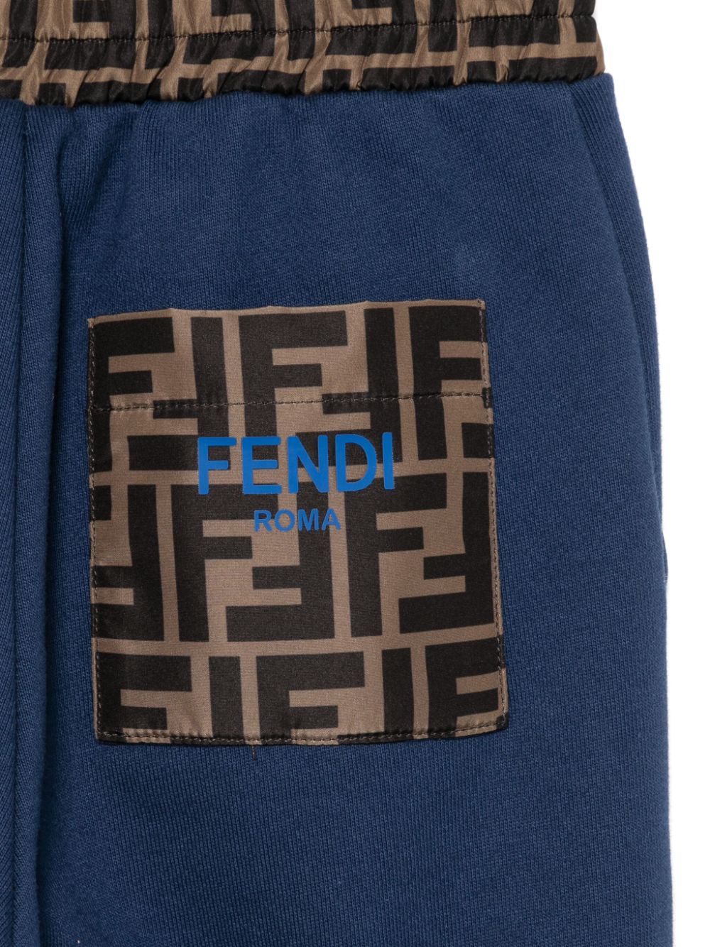 Pantalones de chándal con logo FF estampado Fendi Kids
