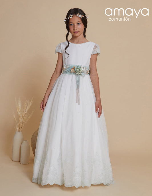Vestido de comunión 617020MC la marca AMAYA