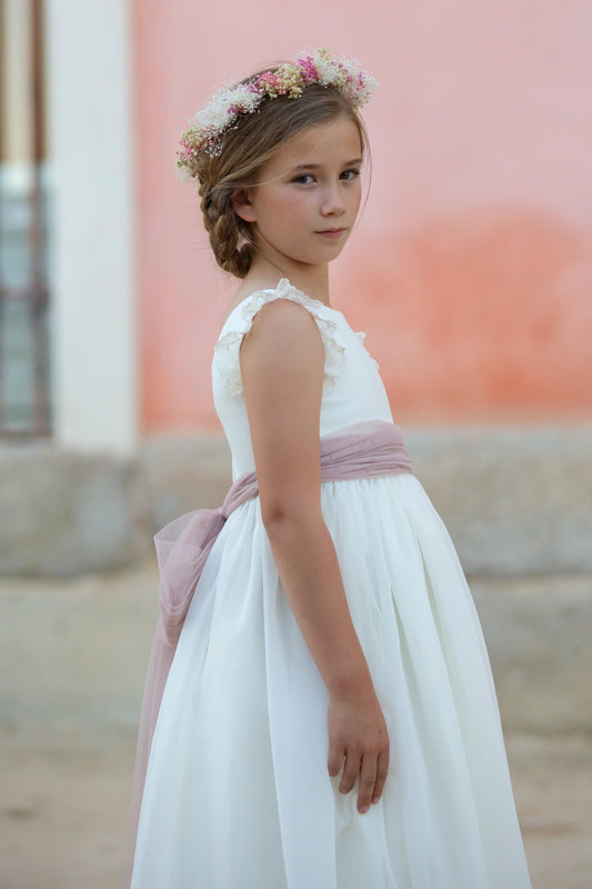 Vestido de comunion Marta para niñas Coordinanos