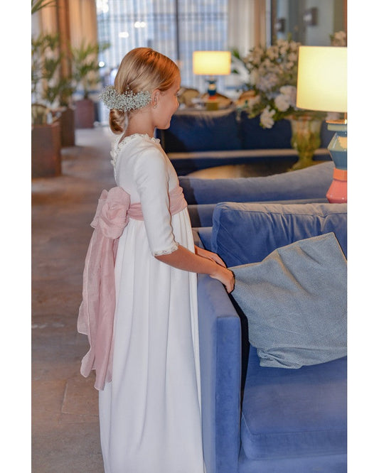 Vestido de comunión INES de la marca PETRITAS (lazada no incluida)